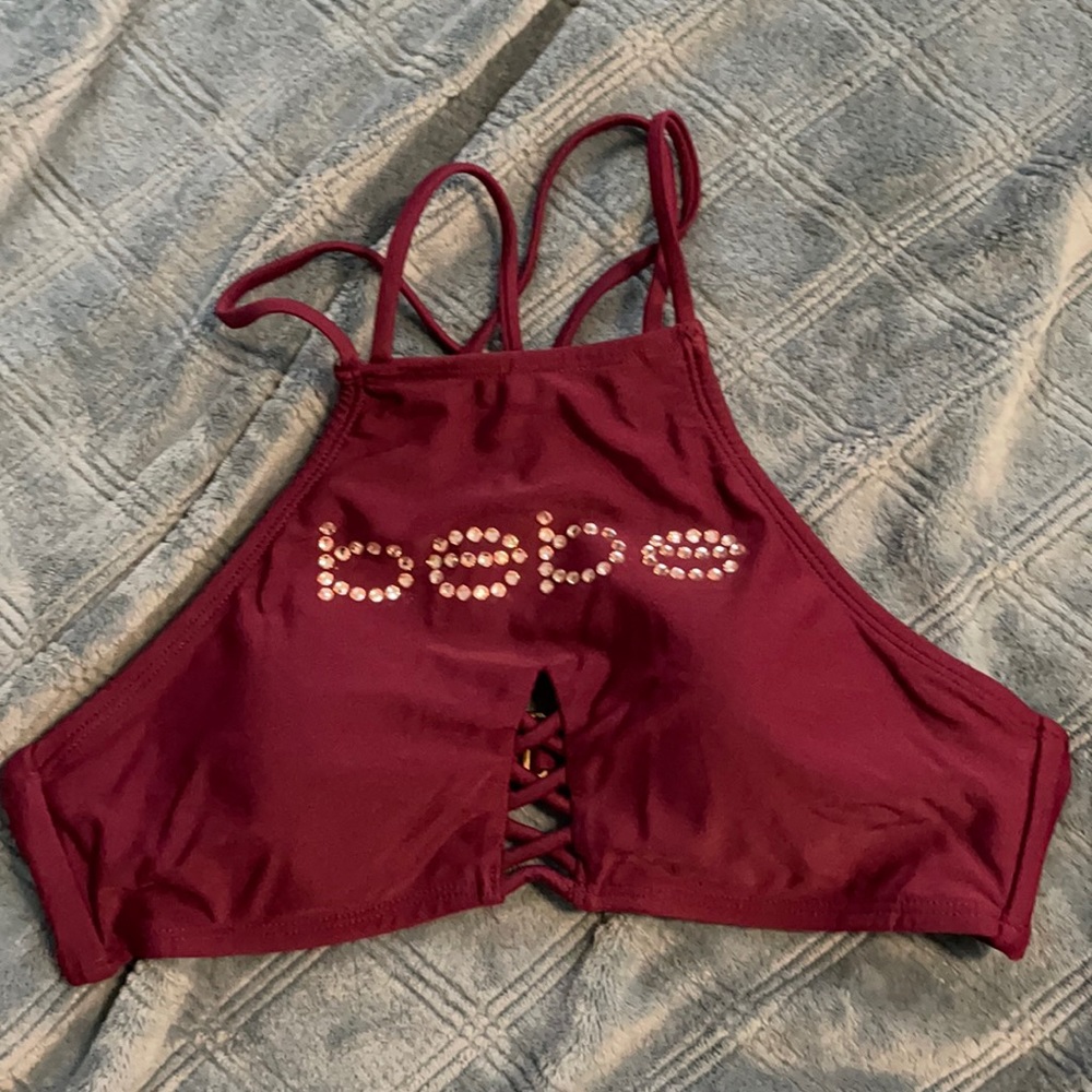 Bebe, bathing suit top, medium.